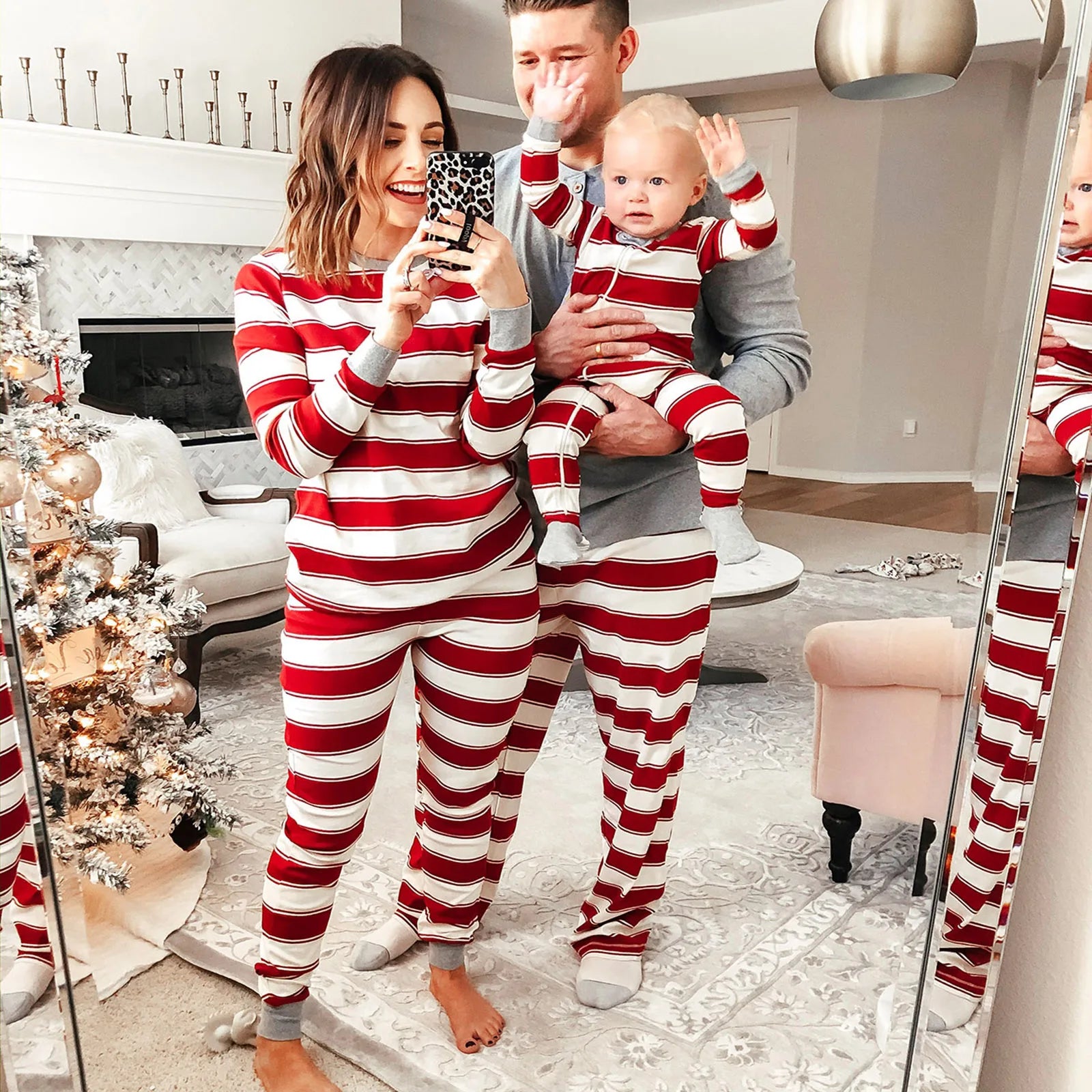 Matching Family Christmas Pajamas Santa Squad - Couple Christmas Pajamas - Pajamas outlets Christmas - Santa Pajamas (2296-PJ)