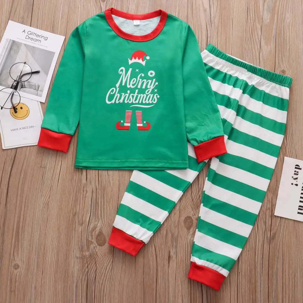 Matching Christmas pyjamas for cozy family nights
