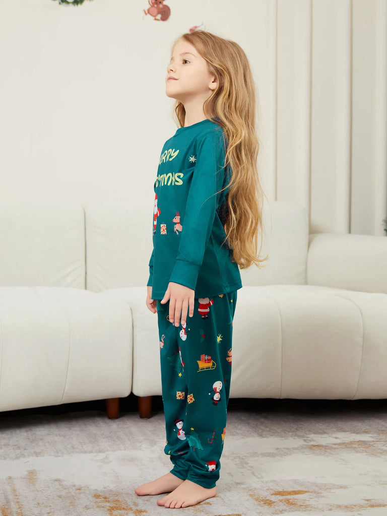 Cosy Santa sleigh print pyjamas for family bonding