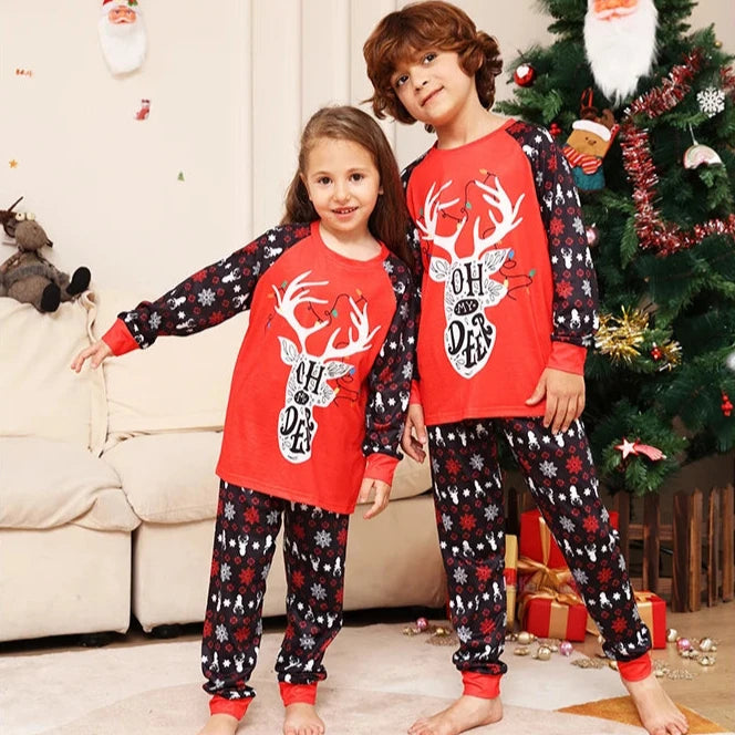 Full set of Oh Deer family pyjamas