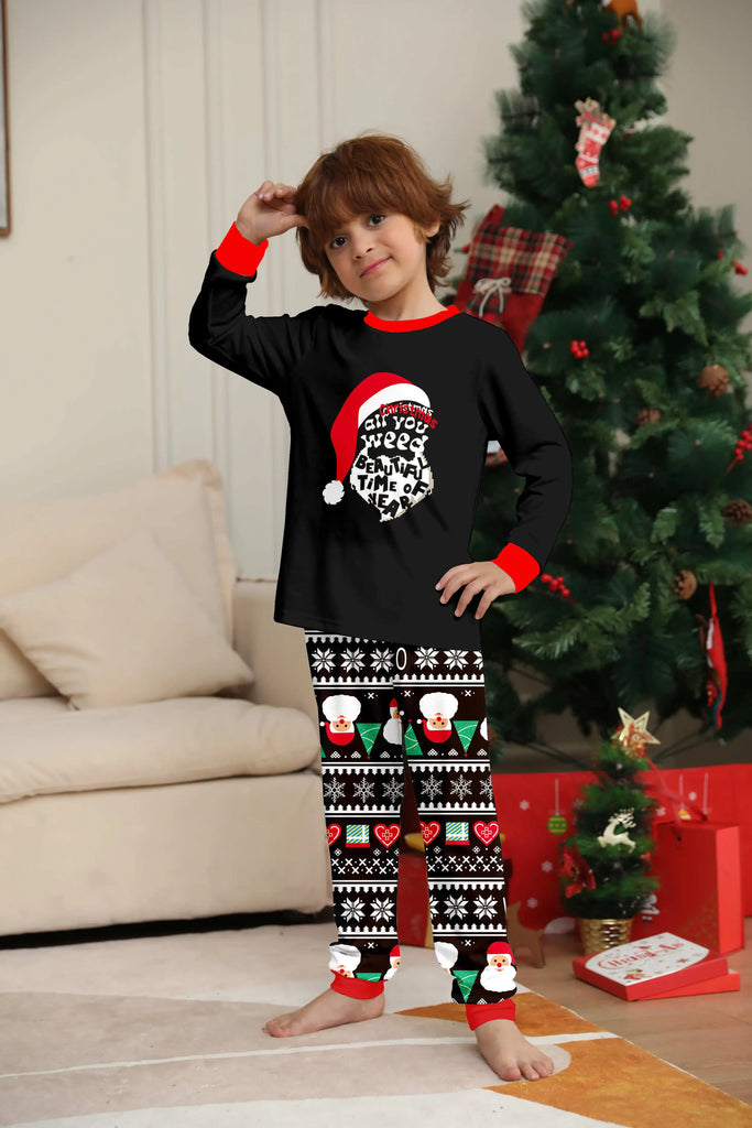 Cosy Santa hat pyjama set for festive family fun