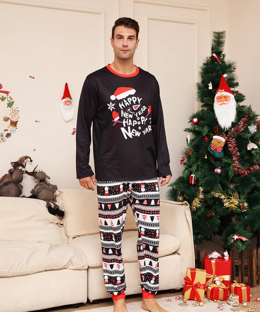 Festive pyjamas for celebrating Christmas and New Year