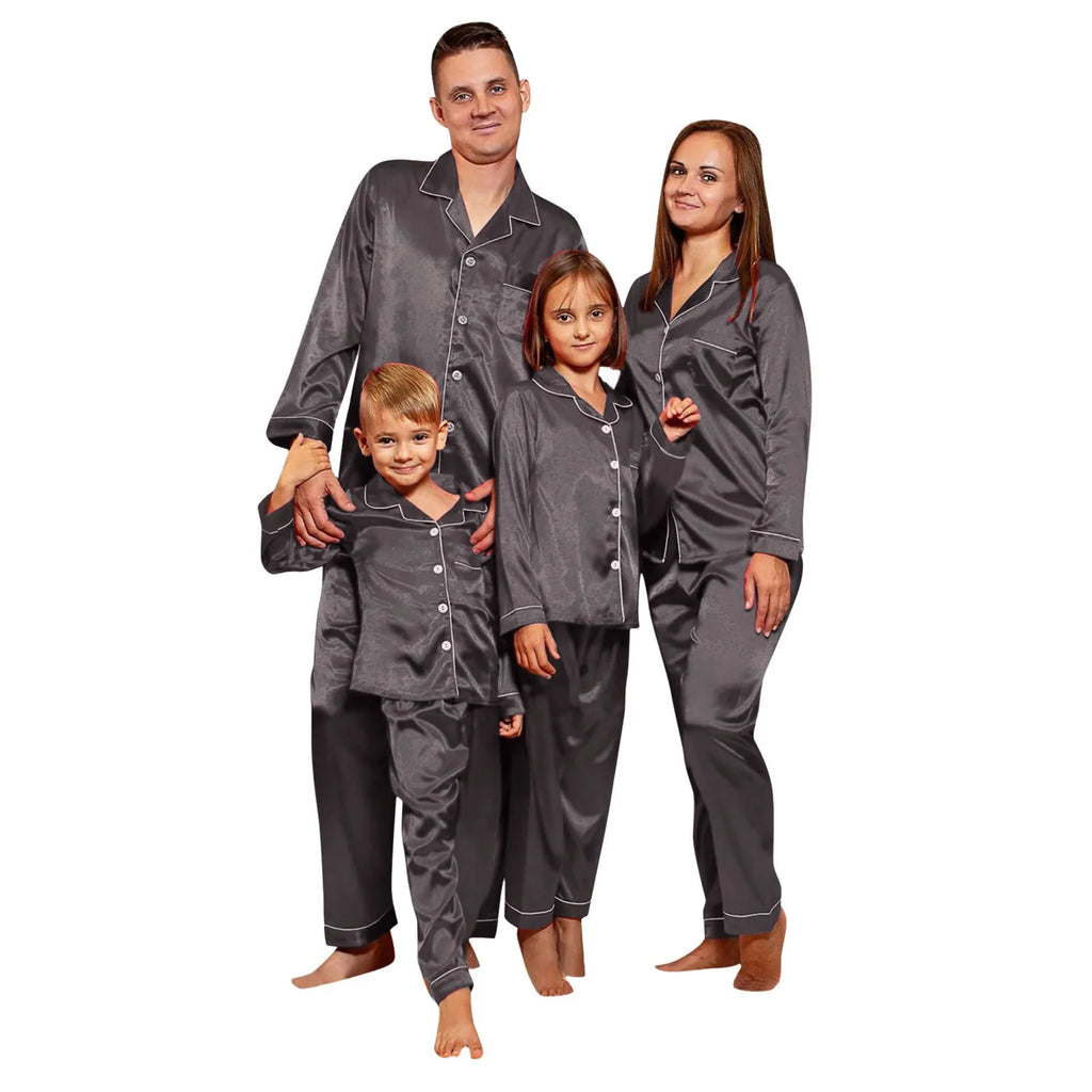 Matching black Christmas pyjamas for everyone
