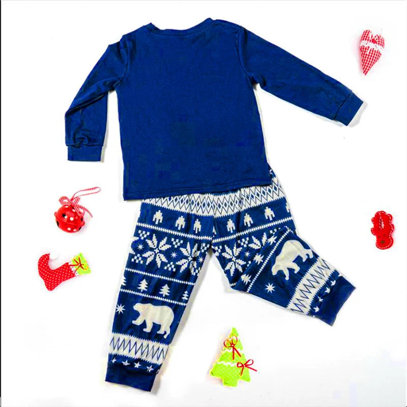 Christmas spirit in coordinating family sleepwear