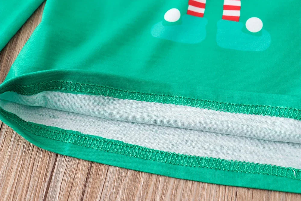 Cute holiday elf pajamas for family gatherings