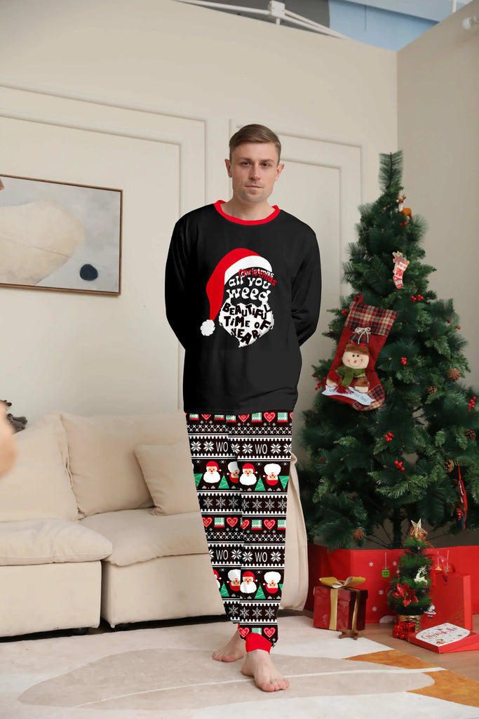 Comfortable Santa hat pyjamas for holiday celebrations