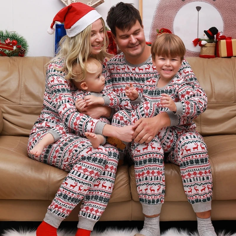 Festive family bonding in matching PJs